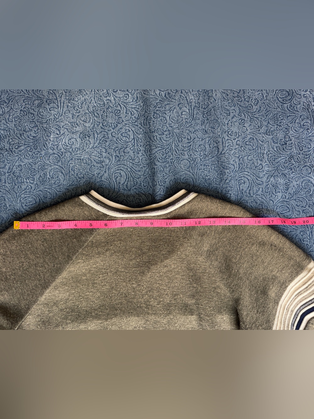 Vintage Hipwear Olive Green Striped V-Neck Sweater Y2K Skater Grunge |Size L - Picture 8 of 8
